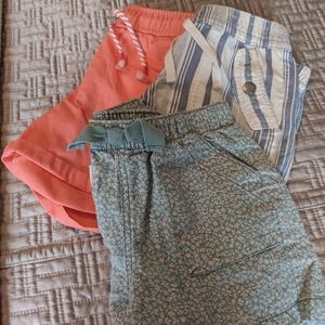 Trio of girls shorts, Tea, Gap and Cat & Jack